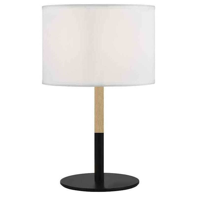 

Sobremesa ARNOLD negro-madera con pantalla tela - Alemar