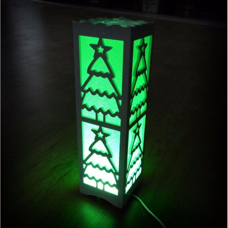 Lámpara De Mesa Atmósfera Fantasía Árbol De Navidad Verde Interruptor Alto 220v