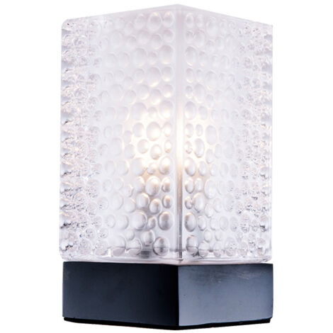 LAMPARA DE MESA BASE MARMOL NEGRO CON G9 INCLUIDA 2W 3000K