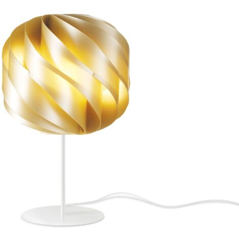 Lámpara de Mesa Base y Vástago Oro Nuevo en Metal Cm. 25x44h