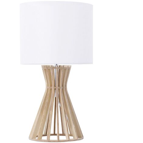 Mesa oficina al mejor precio Lámpara De Mesa, Iluminación De Noche, Metal, Blanco, Yasuni