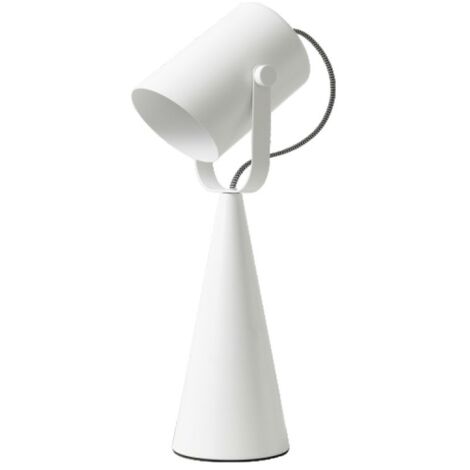 LAMPARA DE MESA BLANCO E27