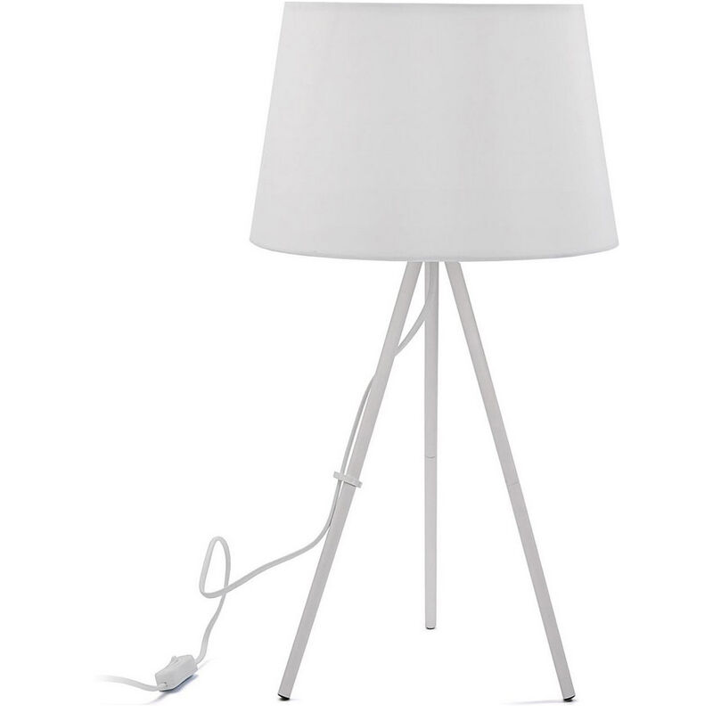

Lámpara de Mesa Blanco Metal (29 x 56 x 29 cm)