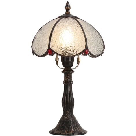 BARCELONA LED Lámpara de mesa Candice inspiración Tiffany - Ø 20cm