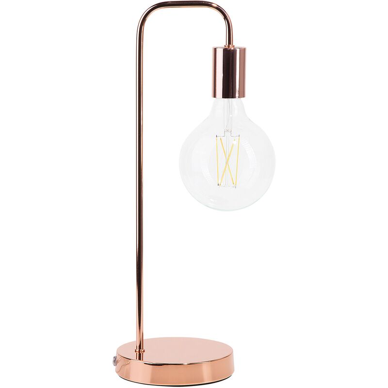 

Lámpara de mesa de metal cobrizo 48 cm SAVENA