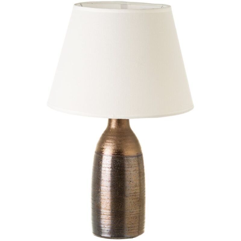 

Lámpara de mesa con botella clásica de cerámica cobre de 45x30x30 cm