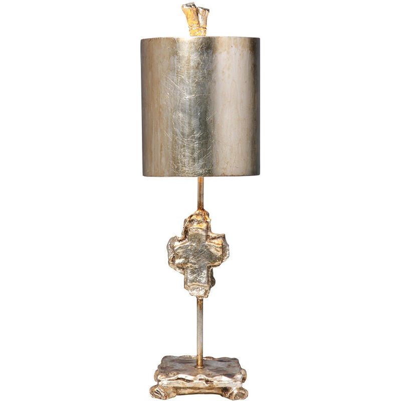 

Cross - Lámpara de mesa 1 luz Plata, E27 - Elstead