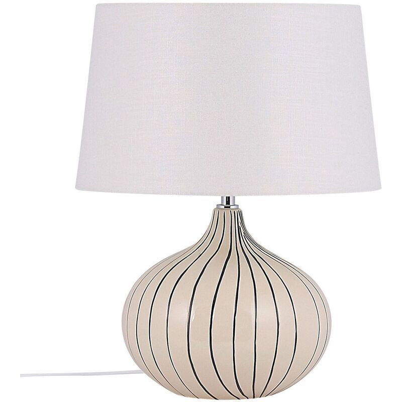 

Lámpara de mesa de cerámica beige WIEN