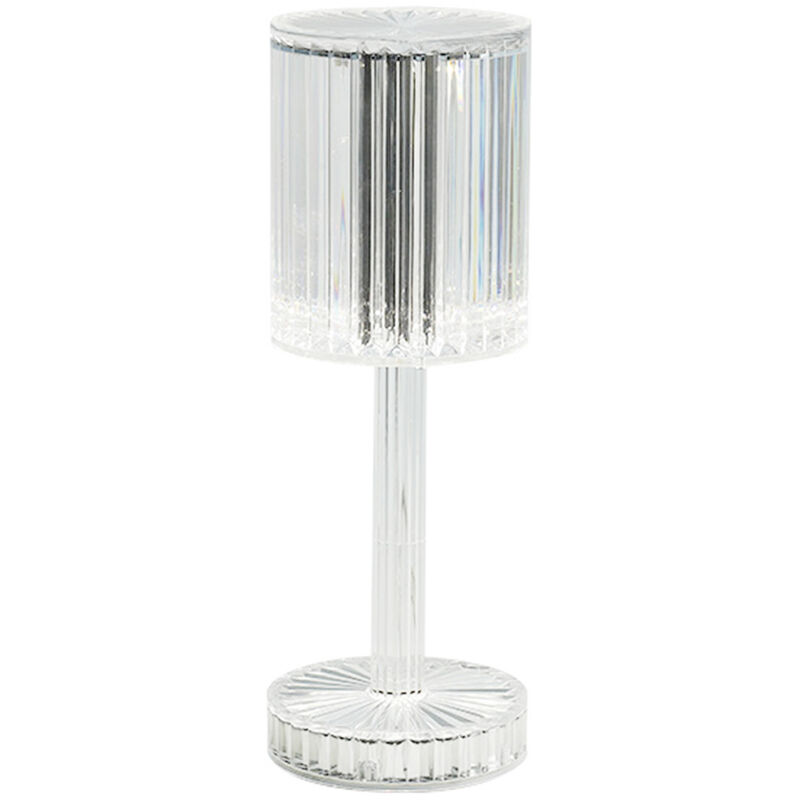 

Lampara de mesa de cristal moderna Luz de noche romantica Control tactil Acrilico Portatil Decorativo Elegante Lampara de mesita de noche para