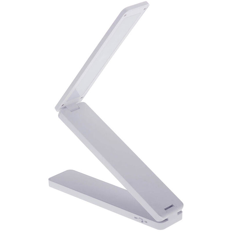 

Lampara de mesa de escritorio de lectura recargable portatil plegable de 16 LED, luz plegable para estudio, oficina en casa,blanco