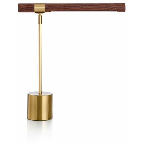 Lámpara de mesa de grano de madera - Lámpara de noche minimalista moderna para dormitorio