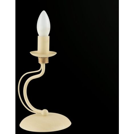 Lámpara de mesa de hierro Ivory Decape con acabado Dorado una luz 17x h27 cm
