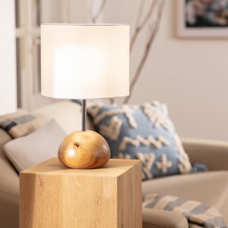 Lámpara de Mesa de Madera Gulbi Natural