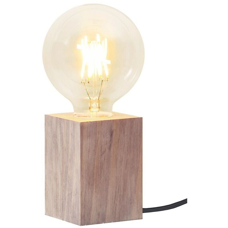 

Lámpara de mesa de madera moderna