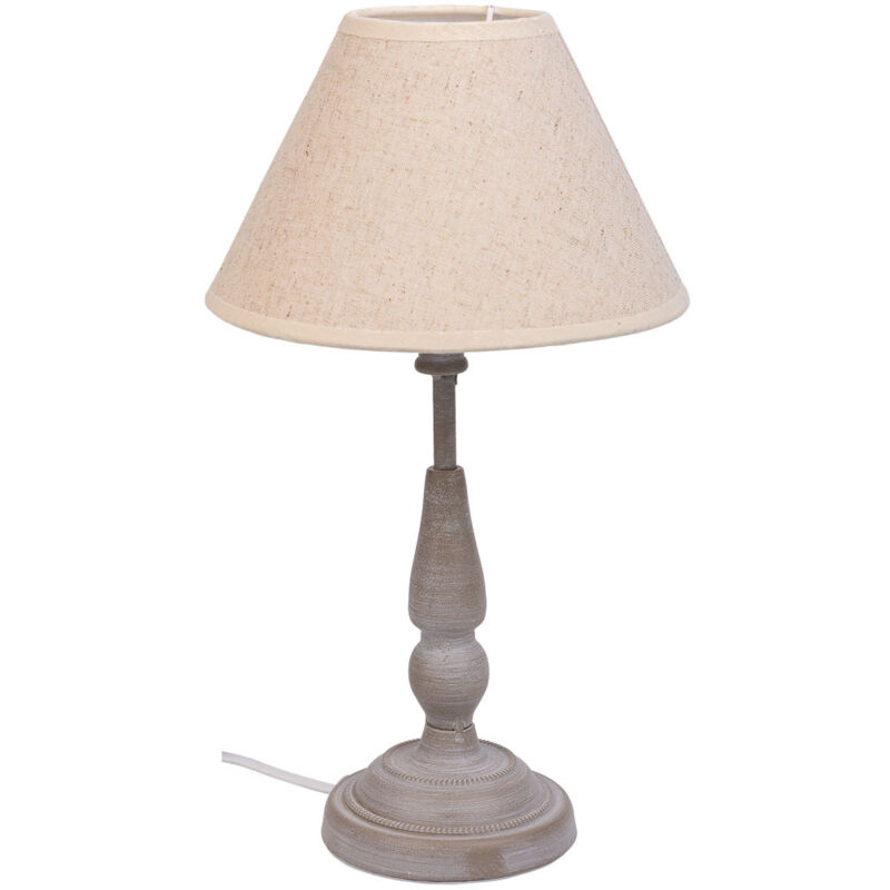 Lámpara de mesa de metal gris 20x20x34