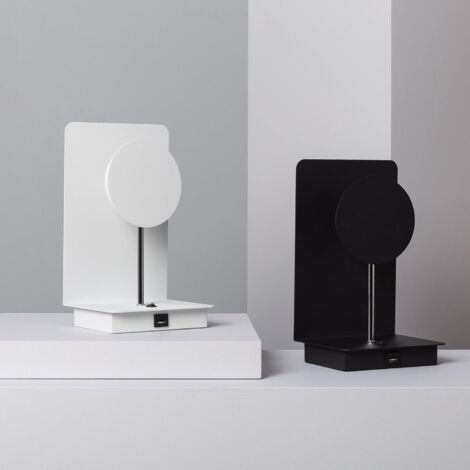 Lámpara de Mesa de Metal Sombong Negro