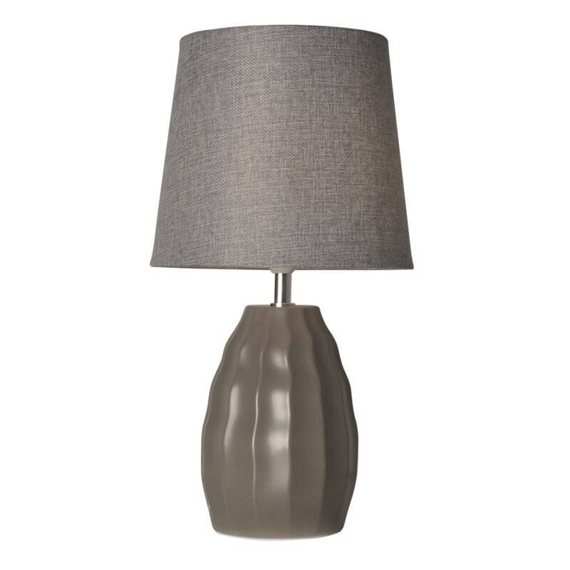 

Lámpara de mesa de porcelana para mesa | Gris