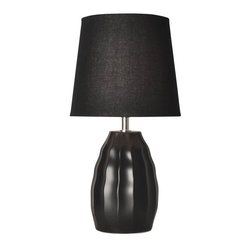 

Lámpara de mesa de porcelana para mesa | Negro