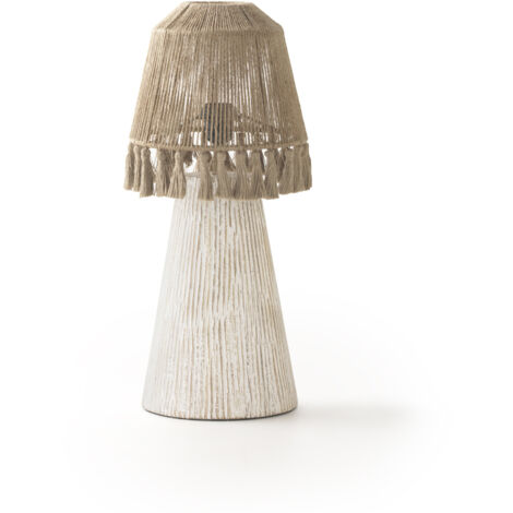 Lámpara De Mesa De Yute