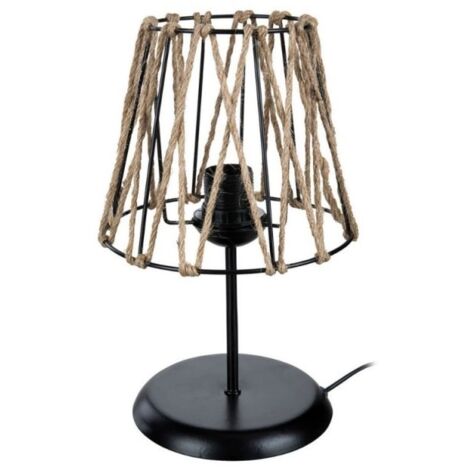 Lámpara de mesa de yute Evren D.20xh 33 cm