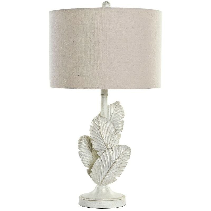 

Lámpara de Mesa DKD Home Decor Blanco Beige Poliéster Resina (38 x 38 x 72 cm)