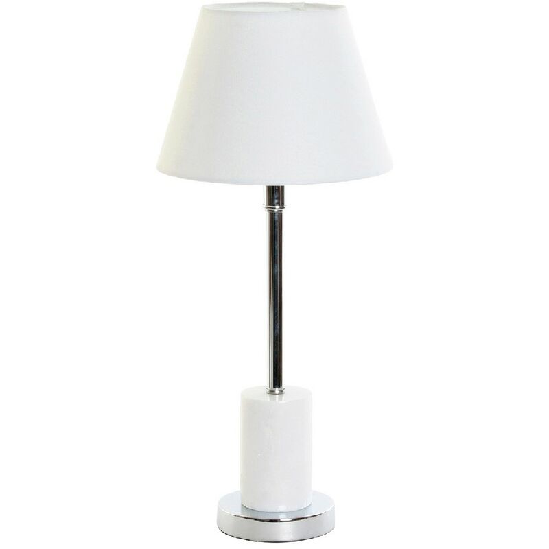 

Lámpara de Mesa DKD Home Decor Blanco Plata Metal Cristal Mármol 220 V