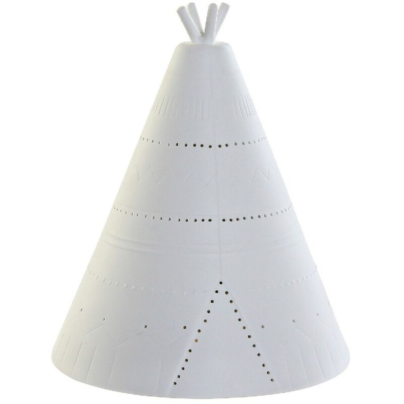 

Lámpara de Mesa DKD Home Decor Blanco Porcelana (18 x 18 x 22 cm)