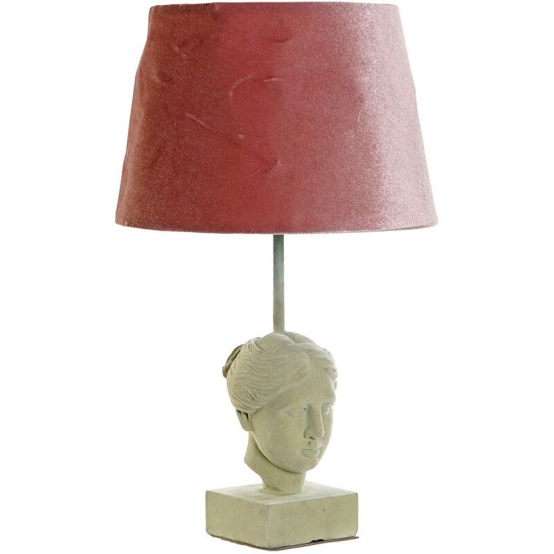 

Lámpara de Mesa DKD Home Decor Blanco Terciopelo Resina (26 x 26 x 48 cm)