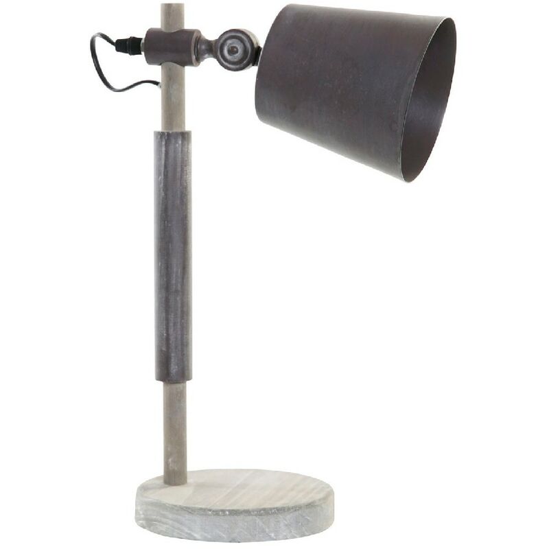 

Lámpara de Mesa DKD Home Decor Gris Madera Metal (24 x 16 x 42 cm)