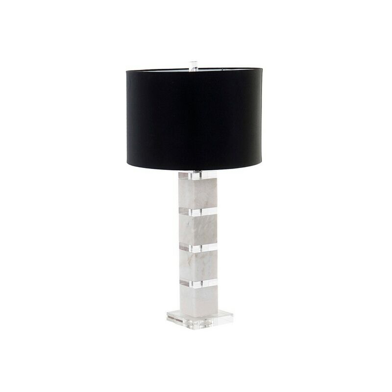 

Lámpara de Mesa DKD Home Decor Lino Cristal Mármol (38 x 38 x 73 cm)