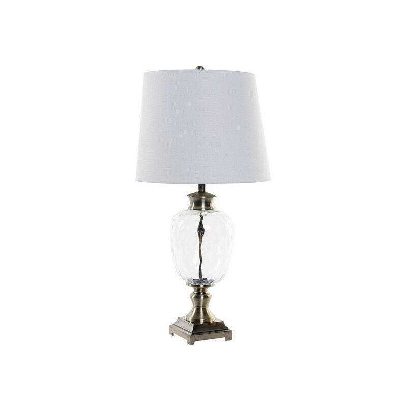 

Lámpara de Mesa DKD Home Decor Lino Metal Cristal (42 x 42 x 84 cm)