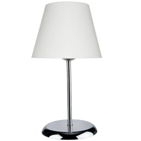 Lámpara de mesa Elva ASZ1047 en metal y pantalla de tela