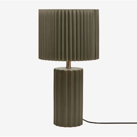 Lámpara de mesa en cerámica y tela Marvila SKLUM