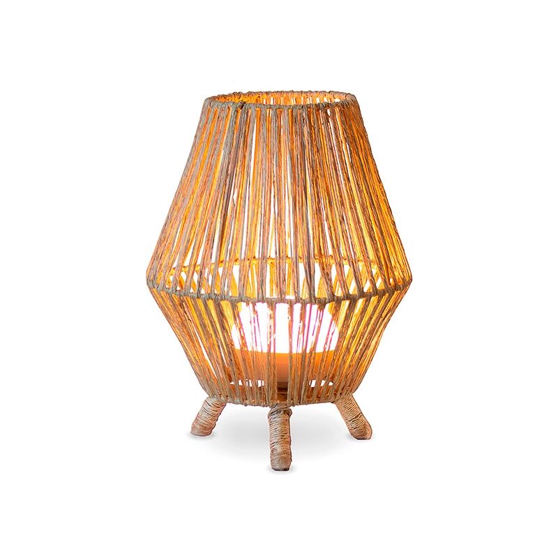 Newgarden - sisine 30 cm Lámpara de mesa con batería recargable. Luz led cálida. Fabricada en España