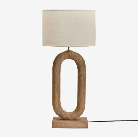 Lámpara de mesa en madera de mango Tiberia SKLUM             