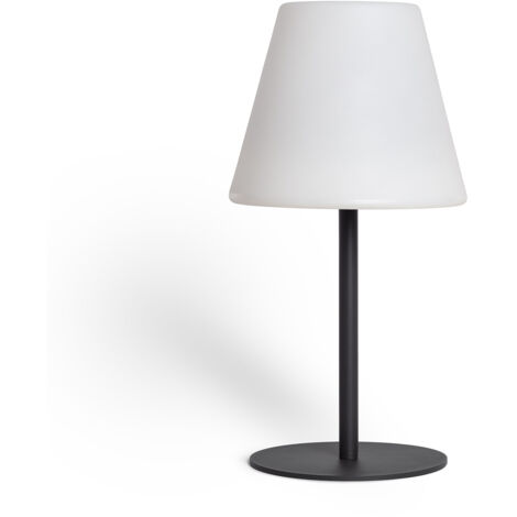 Lámpara de Mesa Exterior Solar LED de Aluminio Larso 3000K Blanco Cálido