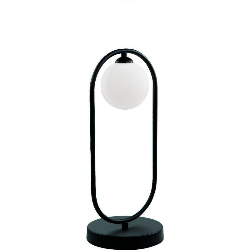 

Lampara de Mesa Fancy - de Escritorio, Oficina, Mesita de noche - Negro en Vidrio, acero, 17 x 17 x 43 cm, 1 x G9, Max 25W