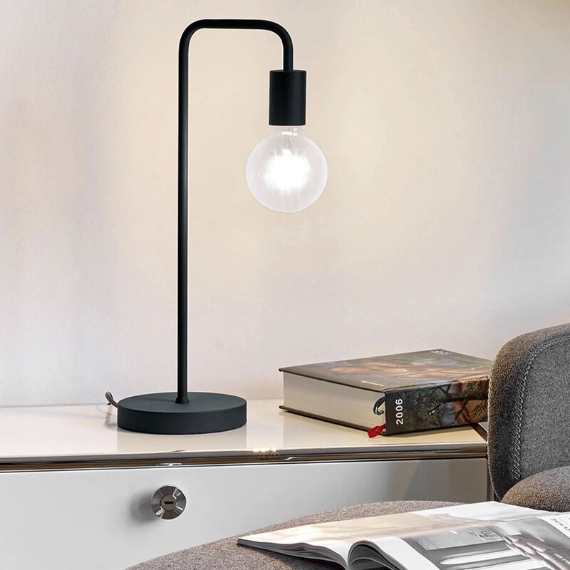 

LÁMPARA DE MESA GLADSTONE NEGRO - Lúzete