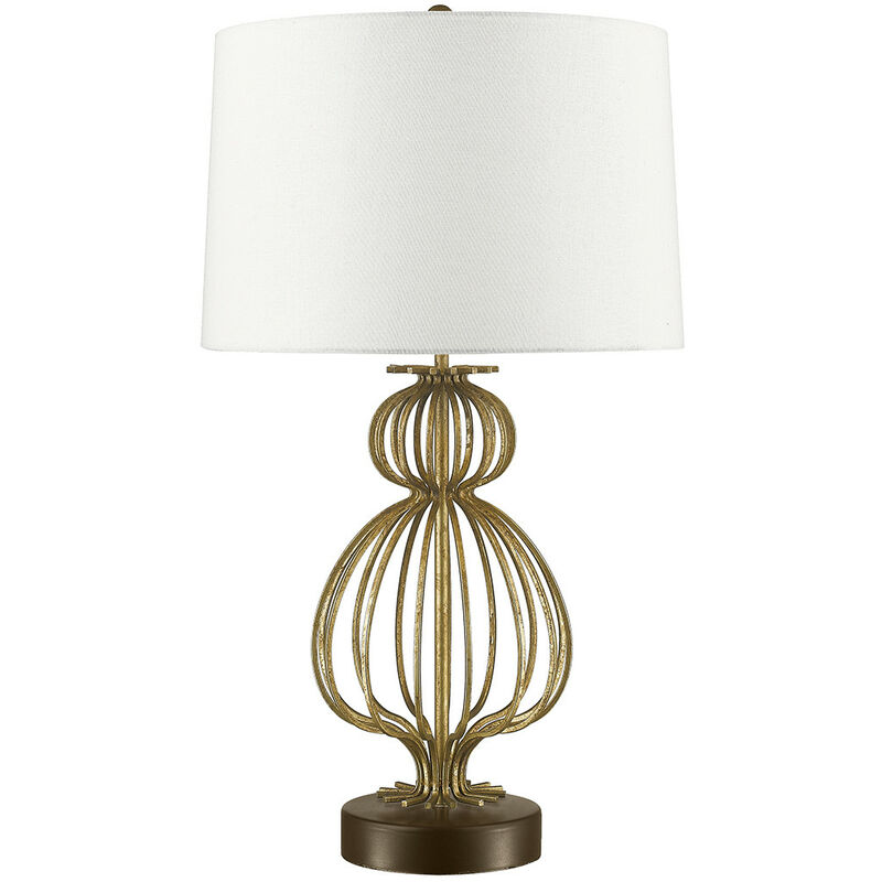 

Lafitte - Lámpara de mesa 1 luz Dorado, E27 - Elstead