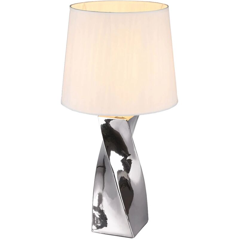 

LÁMPARA DE MESA HARPER CERÁMICA PLATA 68CM - Lúzete