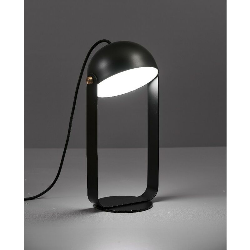 

Lampara de mesa Hemi - Escritorio, Oficina, Mesilla de noche - Negro en Acero, 15,5 x 15,5 x 24 cm, 1 x LED, 6W, 540 LM , 3000K