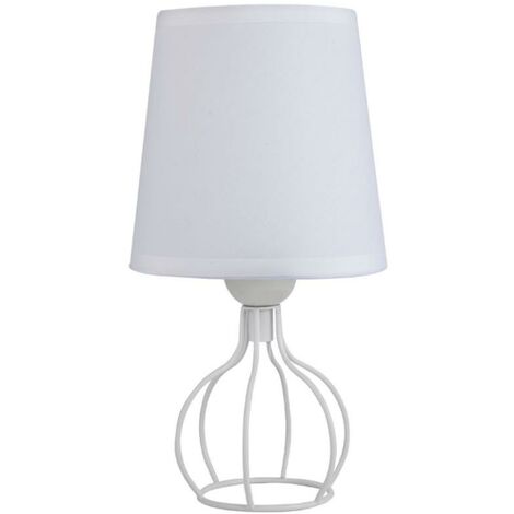 Lámpara de mesa Hilda en acabado blanco 26 cm(alto)13 cm(ancho)13 cm(largo)