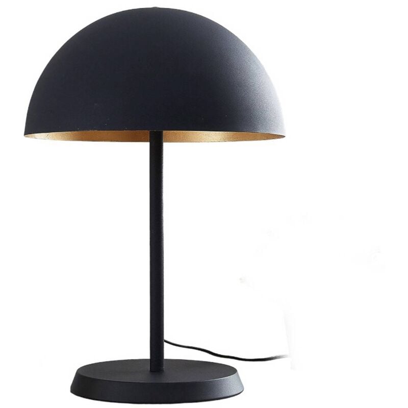 

Lámpara de mesa Idalene de metal, dorado negro