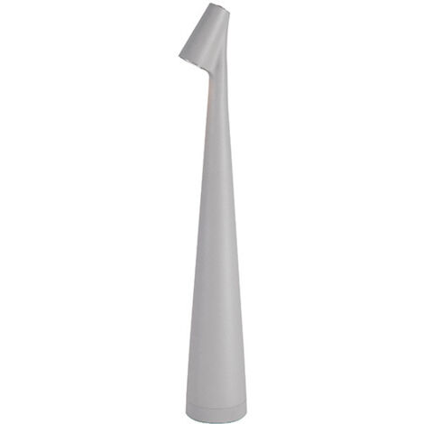 Lámpara de mesa inalámbrica e impermeable, ideal para dormitorios, salas de estar y mesitas de noche, con 3 niveles de brillo (blanca, 1 unidad).