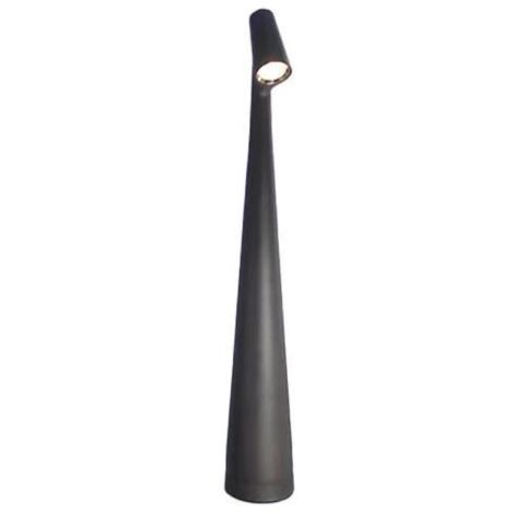 Lámpara de mesa inalámbrica e impermeable, ideal para dormitorios, salas de estar y mesitas de noche, con 3 niveles de brillo (negra, 1 unidad).