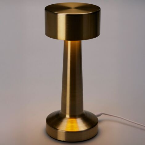 Lámpara de mesa LED 8x21 cm Oro
