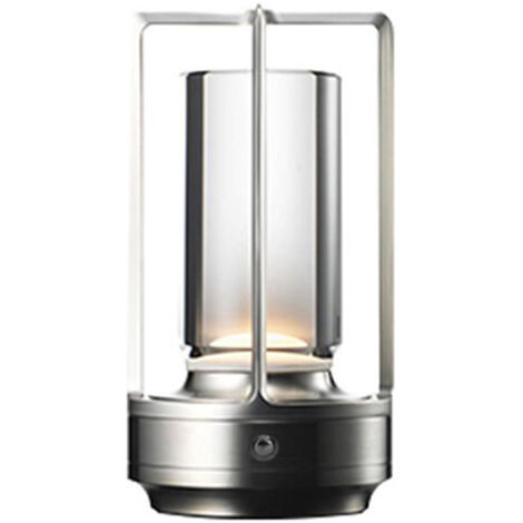 Lámpara de mesa LED creativa sensible al tacto, lámpara de mesa decorativa simple y moderna, lámpara de ambiente portátil para mesita de noche adecuada para restaurantes, dormitorios, bares, oficinas,
