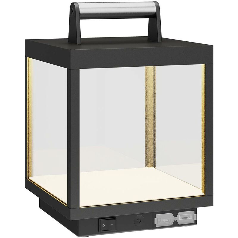 

Lámpara de mesa LED Cube para exterior, recargable