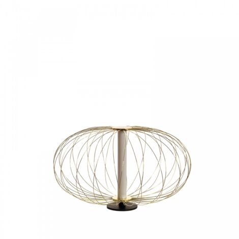 Lámpara de mesa LED en metal dorado Mizar STS - 50cm x 50cm x 29cm