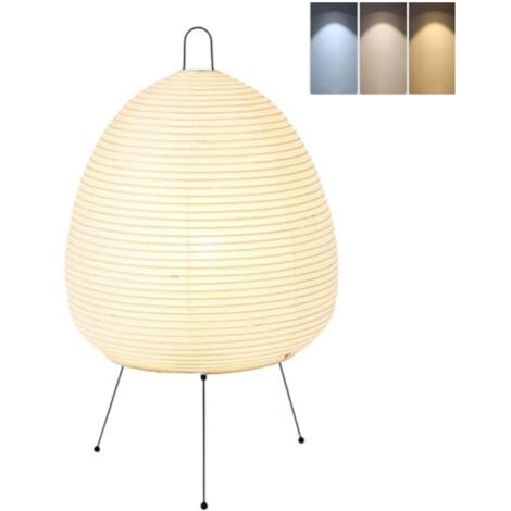 Lámpara de mesa LED farol de papel Xuan, lámpara de mesa/pie con trípode, 3000-6000 K, para salón, dormitorio y oficina.